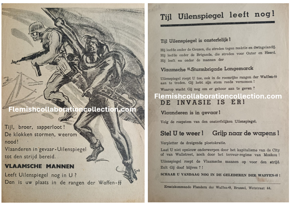 Propagandaflyer "Tijl Uilenspiegel"