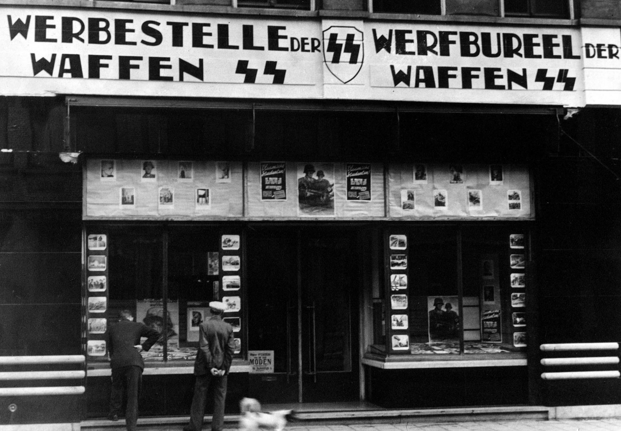 A Waffen SS Recruitment Office in Flanders, circa 1941